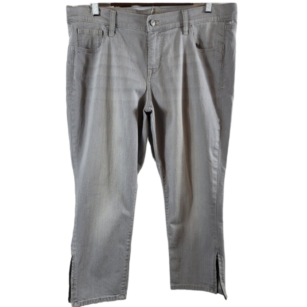 NWOT Old Navy The Flirt Gray Cropped Ankle Pants Sz 14